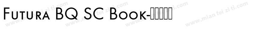 Futura BQ SC Book字体转换